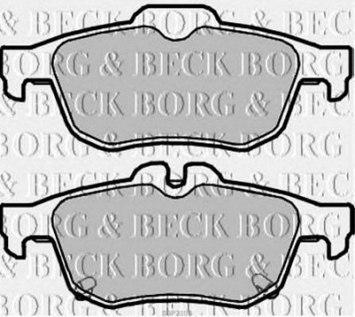 BORG & BECK bbp2303 -  Комплект тормозных колодок, дисковый тормоз